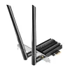 Karty Wi -Fi 6e AX3000 WiFi adapter Tri Tri Band 2,4G/5G/6G Desktop PCIE bezprzewodowa obsługa karty sieciowej 5.2 Bluetooth na PC Win 10/11