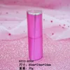 Botellas de almacenamiento de 12.1 mm Tubo de labios vacío Tapa de succión magnética láser de color metálico triángulo recipiente de labio de bricolaje de diy