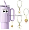 Other Drinkware 3pcs/set Letter Charm Accessories For 40Oz Cup Initial Name Id Personalized Handle Tumbler Wll2204 Drop Delivery Home Garden