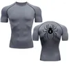 Men's T Shirts Running T-Shirt Long Sleeve Compression Shirt Outdoor Fitness Second Skin Quick Dry Sportswear Sport Top Short