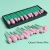 Bits Nail Drill Bits Set Quartz Stone Diamond Wool Milling Cutter For Manicure Tools Grinding Sanding Sander Cuticle Pedicure File