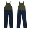 Heren jeans multi-pocket bib overalls hiphop streetwear vracht werkbroek jumpsuits casual los voor mannen vrouwen