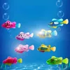 Baby Bath Toys Electronic Fish Baby Summer Bath Toys Pet Cat Toy Swimming Robot Fish With Led Light Kids Water Swim Pool Bathtub Toy Funny Gift