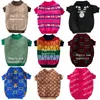 Designer Hundekleidung Marken Hundebekleidung Winter warm warmes Haustier Pullover Strick Rollkragenpullover kaltes Wetter Haustiere Schichten Welpen Katze Pullover Kleidung für kleine Hunde Pink S A364