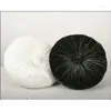 Oreiller Arrivée Crumple Velvet Tissu circulaire Brans Round Fleur P1121