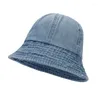 ベレー帽Four Seasons Cotton Solid Bucket Hat Fisherman Outdoor Travel Sun Cap for Women 07
