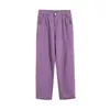 Men Streetwear Purple Green Jeans Fashion High Street Baggy Y2k Pantalon de denim de jambe large Pantalon Fall Full Longueur 240415