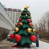 Toptan 13ft yüksekliğinde açık Noel şişme ağaç Hediye ve Yıldız Şeker Noel Sahnesi Etkinlik Dekorasyonu