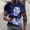 T-shirt pour hommes imprimé chanteur de rap