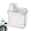 Opslagflessen luchtdichte container vochtbestendig wasmiddel dispenser huisdier voedselhouder met meetbeker waskamer decor granen pottenpot