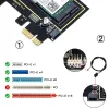 Карты 5374MBPS WiFi 6E Intel AX210 PCIe беспроводной адаптер Bluetooth 5.3 Intel AX210NGW M.2 Wi Fi Сетевой карты Windows 10 11 для ПК