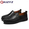 Casual Shoes Genuine Leather Formal Lofers For Men 2024 Slip On Moccasins Italian Male Driving Chaussure Homme 47