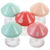 Storage Bottles 5 Pcs Mushroom Lip Glaze Tube Gloss Container Empty Tubes Clear Lipglosses Makeup Plastic Making Kit For Small Business