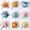 Flores decorativas de simulação nórdica Flower Bouquet Anemone Wedding Bridal Silk Artificial Home Party Decoration Fake