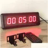 Wanduhren 1,5 Zoll 29cm Taste LED Countdown Clock Stoppuhr Linie Reseteretremote Steuerschule Rush Antwort Wettbewerbsspiel Timer 22 DHKUZ