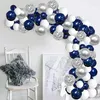 Feestdecoratie witte en blauwe ballonketen set verjaardag bruiloft combinatie festival fabrieks directe verkoop