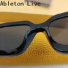 Okulary przeciwsłoneczne octanowa prostokąt 2024 Czarny dla mody panie futurystyczne marka steampunk designerka kobiet okularów słonecznych UV400