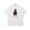 Welldone T-Shirt Designer T-Shirt Luxury Fashion Womens T-Shirt Teddybär und Kaninchenbrief Druck Lose Street Trendy Marke kurzärmeliges T-Shirt