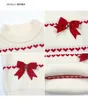 Set di abbigliamento 2024 bambini indossano ragazze maglioni natalizie per bambini top per maglieria coreana in abiti autunno /anno invernale per