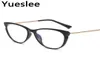 Zonnebrillen 49769 Plastic Titanium Anti Blue Light Retro Cat oogglazen frame Men Women Optical Fashion Computer -bril3128769