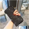 Handväskor Purses Sparky Women Bridal för prom Party Pärlor Guld Black Evening Clutches Chain Bag Handväskor Drop Delivery Wedding, Eve Dhaxs