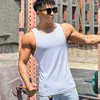 Les débarbacs pour hommes Summer Sim-fit décontracté gilet gest coloride solide haut I-vest Match Fitness Fitness Men exerce des vêtements de sport