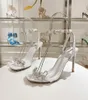 Wiosna/lato łuk Diamond Sandały na obcasie Rene Caovilla luksusowe sandały kryształowy elf w stylu designerski single butów EU34-43 pudełko seksowne buty