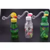 cheap mini protable travel plastic Mini drink bottle Bong Water pipe oil Rigs water pipe for smoking