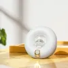 Lampes de table beignet chaton lumière nocturne capteur humain intelligent USB charge lampe de chevet de chambre à coucher