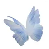 Fleurs décoratives 50 cm simulation géante Gauze Butterfly Road Leading Wedding Shopping Mall Decoration Stage Flore Wreath Artificiel