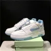 van kantoor lage top offs basketbal schoenen witte hardloopschoenen mannen dames schoenen luxe mode ontwerper lichtblauwe buitenste sneaker 36-45