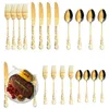 Conjuntos de utensílios de jantar talheres de aço inoxidável Conjunto de talheres portátil 4set/20pcs espelho polido talheres reutilizáveis de utensílios de tabela polida