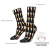 Chaussettes masculines Bassoon Reeds (arc-en-ciel) Harajuku Sweat Absorbing Stockings All Season Long Accessoires pour les cadeaux unisexes