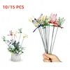 Décorations de jardin Dragonfly Stakes Yard Art Outdoor 3D Simulation décorative Stakes Yard Plant Plant Decor Stick Flower Pot Garden Decoration