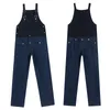 Herren Jeans Multi-Pocket Laufe Overalls Hip Hop Streetwear Cargo Arbeitshose Overall Casual Lose für Männer Frauen