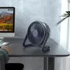 USB -Desk -Lüfter tragbarer kleiner Lüfter mit starkem Luftstrom 5 Zoll Ruhigen Tischventilator 360 ° Wechseln Sie den persönlichen Kühllüfter für Schlafzimmer Home Office Desktop Travel Ph96