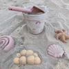Ferramentas para moldes de areia infantil definir brinquedos de silicone praia