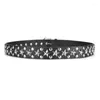 Ceintures mymc punk en cuir ceinture hommes avec star fraîche ceinture de luxe