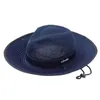 Gamakatsu fiske mössa bred grim hink hatt med justerbar hakband mens anti-uv skydd camping vandring fiskare hatt 240426