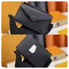 Utsökt designer kredit -ID -korthållare handväska lyxiga läder plånbok pengar påsar pläd korthållare fall män kvinnor mode minikort väska mynt handväska med låda M69431