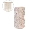 Sznurka 3 mmx200m naturalny ręcznie robiony bawełniany przewód makramy przędzy lina