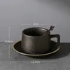 マグカップノルディックトラベルカップとビンテージセラミックコーヒーカップソースキャンプの美学、Koffie Kopjes Afternow Tea Set YY50CS J240428