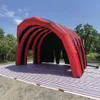 Red and Black Polieplable Stage Cover Tent Oxford Dôme Polie Dome Toit Marquee Air pour Concerts Outdoor Événements avec une livraison d'air gratuite à votre porte