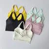 Camisoles & Tanks Fixed Pad Sports Bra Underwear High-strength Professional Shockproof Running Gym Push Up Lingerie Yoga Fitness