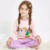 Niños Pajamas Pajamas Otoño Manija larga Ropa para niños Sleepwear pijamas de algodón para niños 2 4 5 6 8 12 14 años 240418