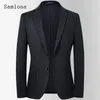 Men's Suits Plus Size Men Elegant Formal Party Wedding Blazers European Style 2024 Spring Classic Basic Jackets Minimalist Outerwear