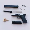 銃のおもちゃ新しい合金帝国G17 G34ピストルモデルシェルエジェクション1 3ミニトイガンキーチェーンメタルフェイクガンアセンブリT240428