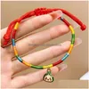 Bracelets de liaison chaîne Bracelet Bracelet de Style chinois Festival de bateau Dragon Boot Lovely Small Zongzi Children Hand Drop Lipt