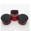 Opslagflessen 60 x 30 g rood lege draagbare Pet Skin Care Cream Jar met plastic deksels Plaats 1oz cosmetische container