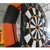Free Ship Outdoor Activities Giant 5mH (16.5ft) with 6balls Orange Inflatable Dart Board Commercial Blow Up Soccer Darts Carnival Games For Sale